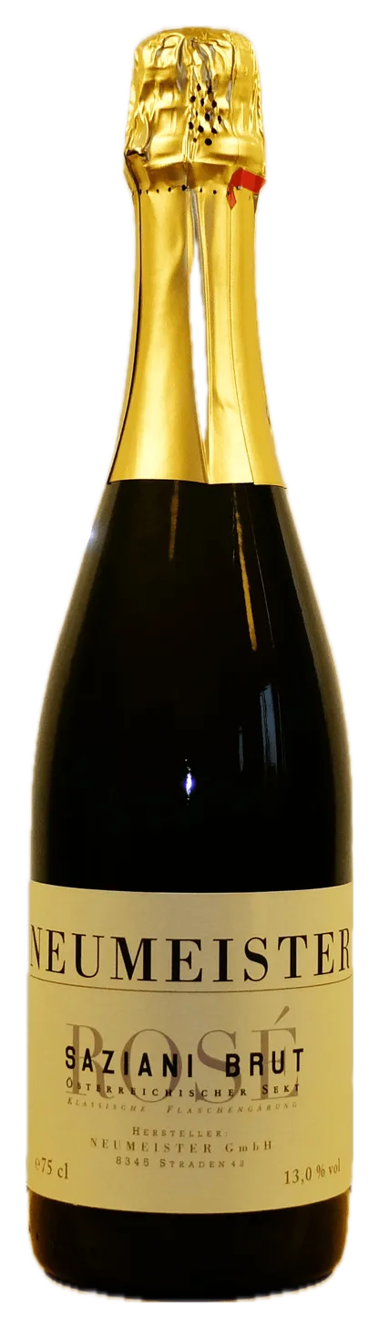 Flasche Neumeister Saziani Sekt Rosé Brut