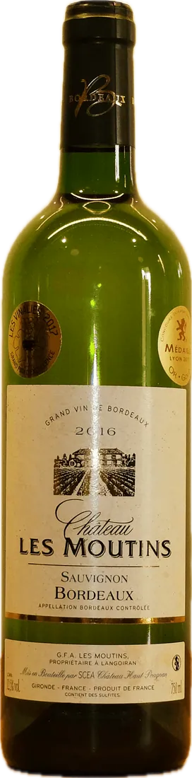 Flasche Château Haut Pougnan Les Moutins, Sauvignon 2016