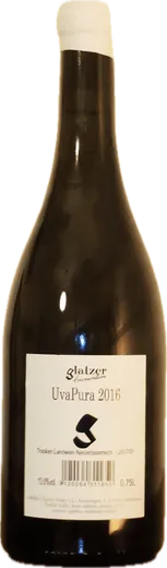 Flasche Glatzer Uva Pura Cuvée weiß 2016 Traminer Orange