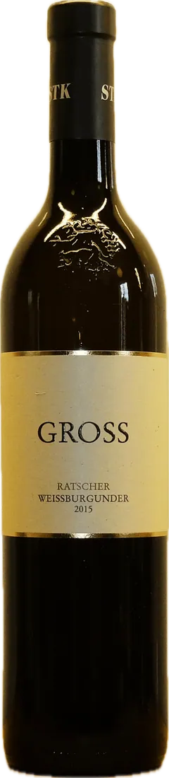 Flasche Gross Ratscher Weißburgunder 2015