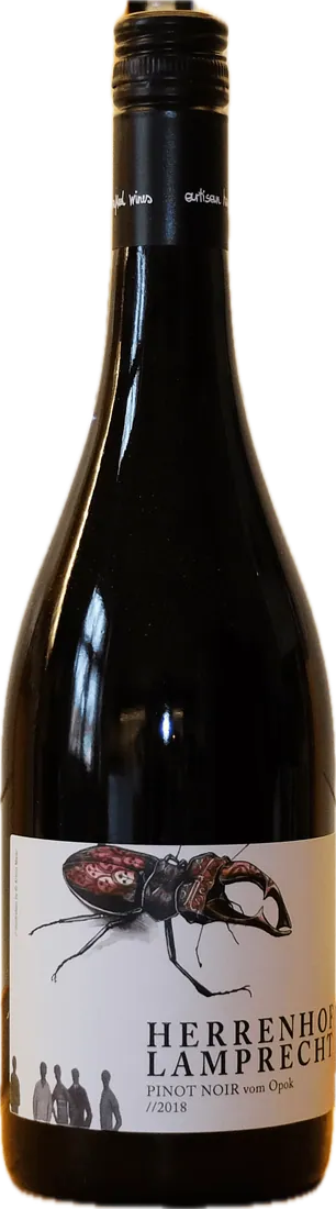 Flasche Herrenhof Lamprecht Pinot Noir vom Opok 2019