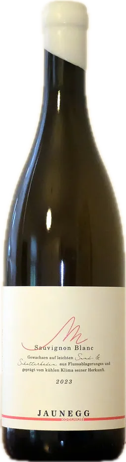 Flasche Jaunegg Sauvignon Blanc Sand & Schotter 2023 trocken