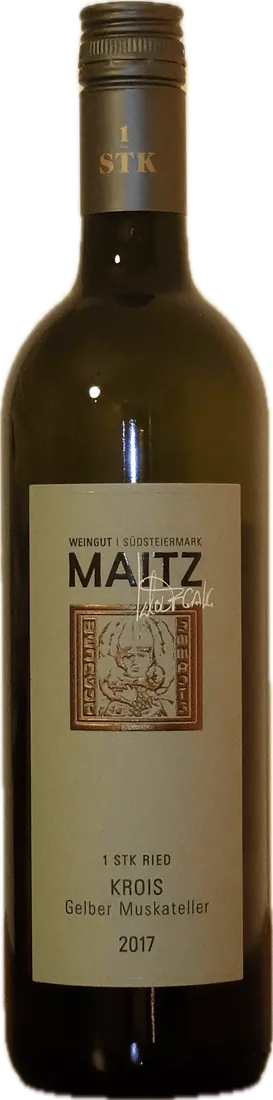 Flasche Maitz Gelber Muskateller KROIS Erste STK Riede 2017