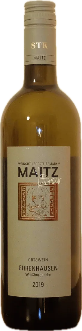 Flasche Maitz Weißburgunder Ehrenhausen 2019 Ortswein