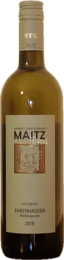 Flasche Maitz Weißburgunder Ehrenhausen 2019 Ortswein