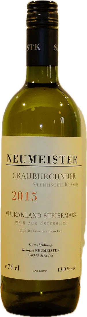 Flasche Neumeister Grauburgunder, Ried Saziani 2015