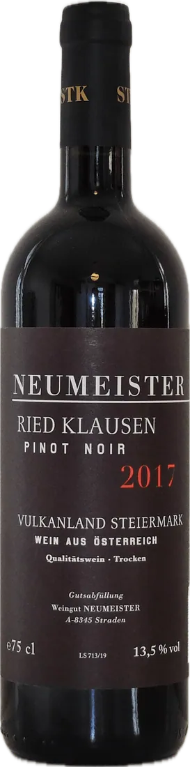 Flasche Neumeister Pinot Noir, Ried Klausen 2015 (2), 2017 (1)