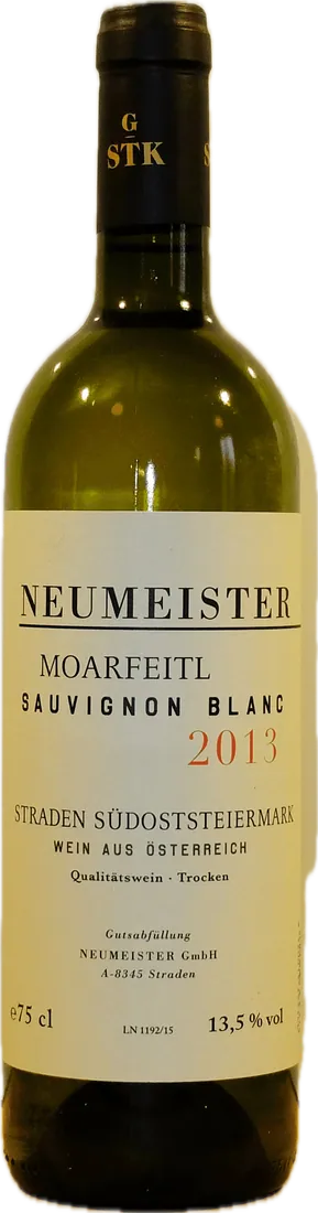 Flasche Neumeister Sauvignon Blanc MOARFEITL Große Steirische Lage 2013 / 2015