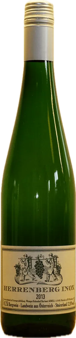 Flasche Rebenhof Herrenberg INOX 2013, Cuvée SB, Morillon und Rheinriesling