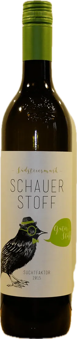 Flasche Schauer Cuvée aus WB / Mu / Riesl. „Schauerstoff“ 2017