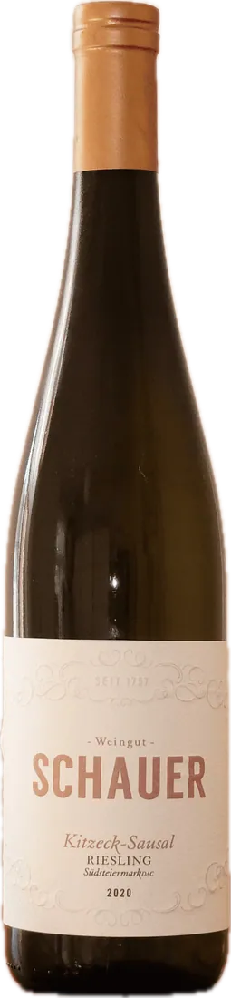 Flasche Schauer Kitzeck-Sausal Riesling 2020