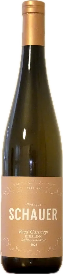 Flasche Schauer Ried Gaisriegl Riesling GG 2022