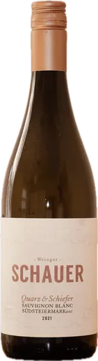 Flasche Schauer Sauvignon Blanc Quarz und Schiefer 2021