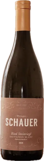 Flasche Schauer Sauvignon Blanc Ried Steinriegl 2020