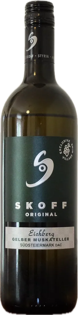 Flasche Skoff Original Gelber Muskateller Eichberg 2023
