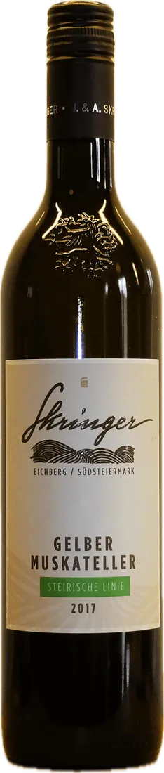 Flasche Skringer Muskateller Steirische Linie 2017