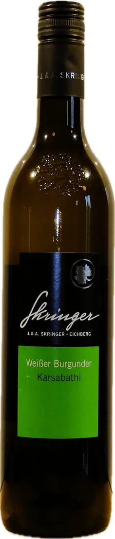 Flasche Skringer Weißburgunder Karsabathi 2012