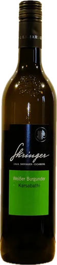 Flasche Skringer Weißburgunder Karsabathi 2012