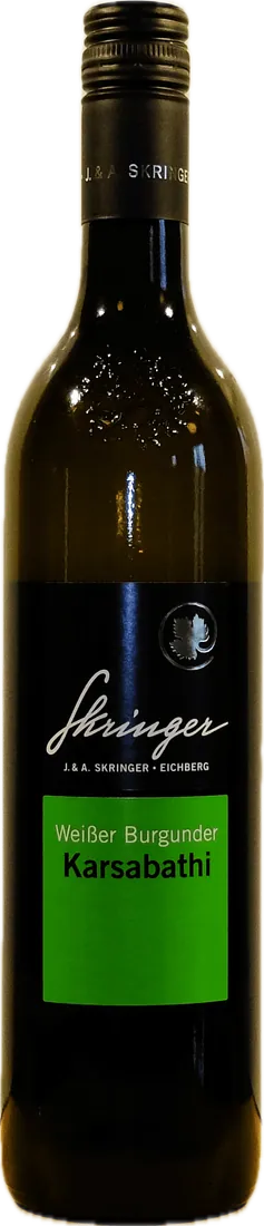 Flasche Skringer Weißburgunder Selektion Lage Karsabathi 2012
