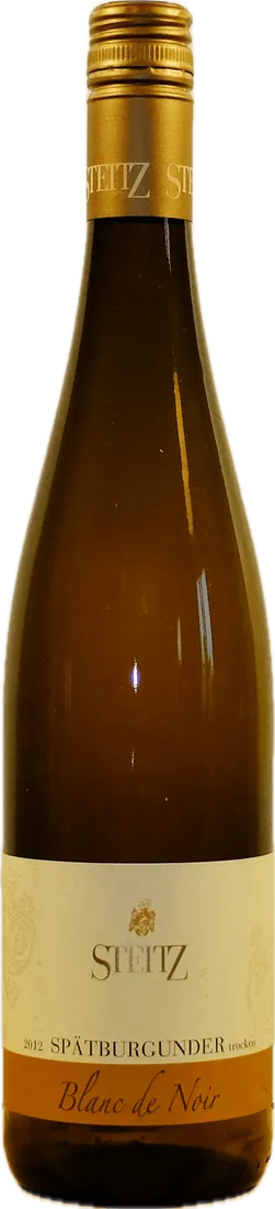 Flasche Steitz Spätburgunder, Blanc de Noir 2012
