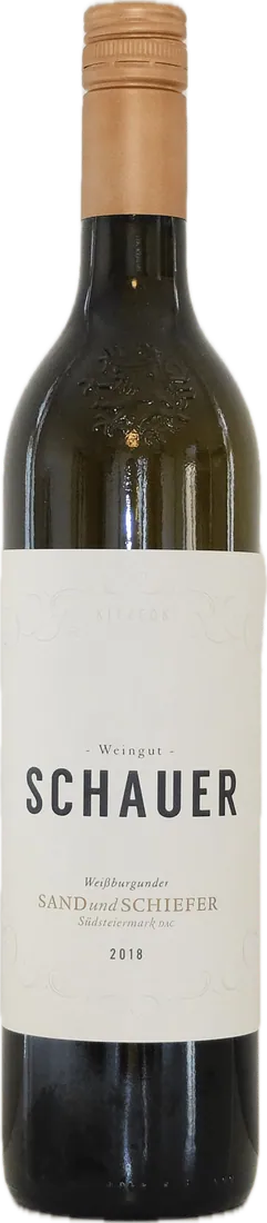 Flasche Schauer Weißburgunder Sand & Schiefer DAC 2019