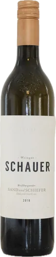 Flasche Schauer Weißburgunder Sand & Schiefer DAC 2019