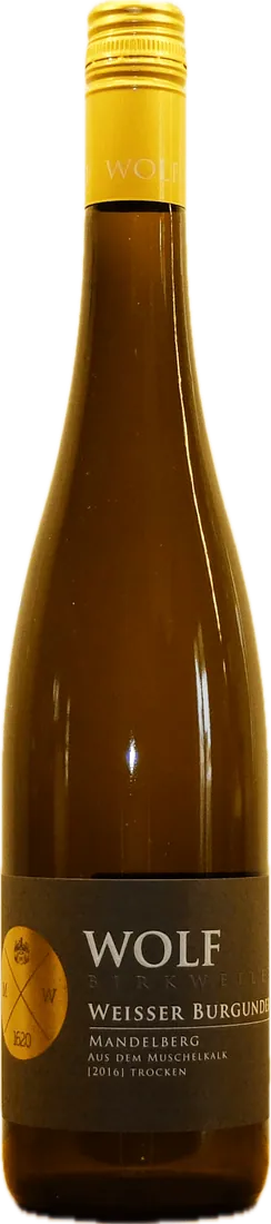 Flasche Wolf Weißburgunder Kastanienbusch, Große Lage, 2016
